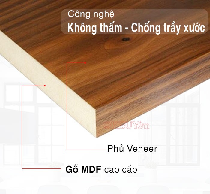 Giường ngủ gỗ công nghiệp MDF có 2 ngăn kéo nhỏ 1m4x2m