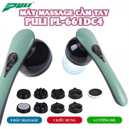 Máy massage cầm tay không dây pin sạc 8 đầu PULI PL-661DC4
