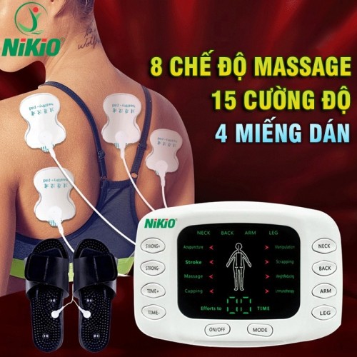 Máy massage xung điện trị liệu lòng bàn chân Nikio NK-105 - Giảm đau nhức toàn thân bằng công nghệ điện xung