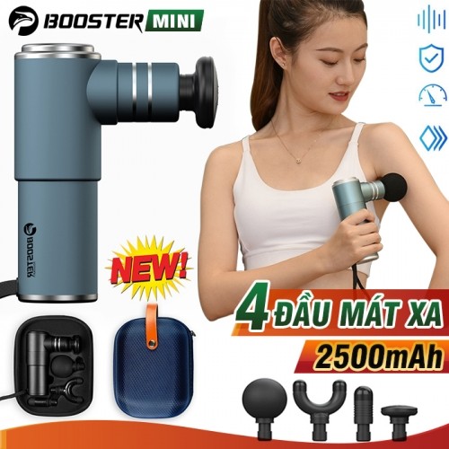 Súng massage cầm tay mini 4 đầu Booster MINI 1 Pocket, vỏ thép