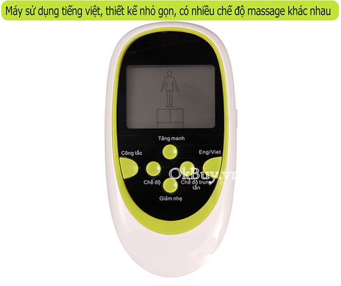 Máy massage xung điện trị liệu 8 miếng dán