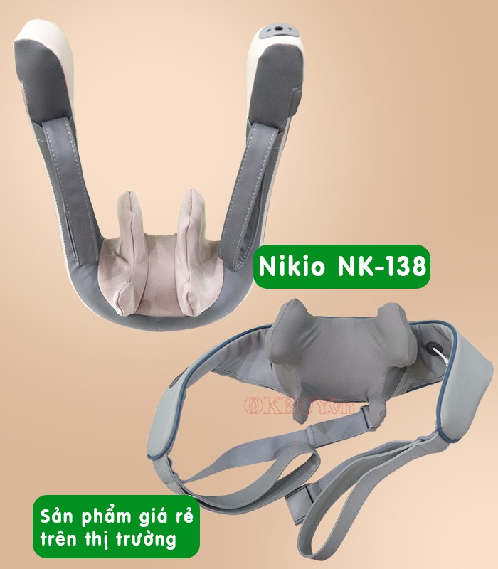 máy massage cổ vai gáy so sánh sản phẩm Nikio NK-138