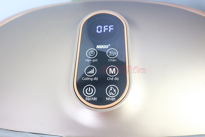 Máy massage chân nén ép áp suất khí trị liệu bảng điều khiển cảm ứng Nikio NK-187