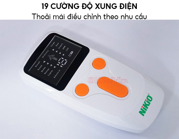 Máy massage xung điện 2 kênh 8 miếng dán Nikio NK-101