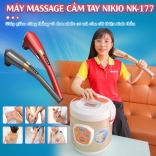 Bộ sản phẩm chăm sóc sức khỏe - nồi làm tỏi đen Nikio NK-686 và máy massage cầm tay Nikio NK-177 máy massage cầm tay giảm đau mỏi cơ thể