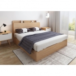 Giường đơn gỗ công nghiệp có kệ đầu giường 1m2 x 2m