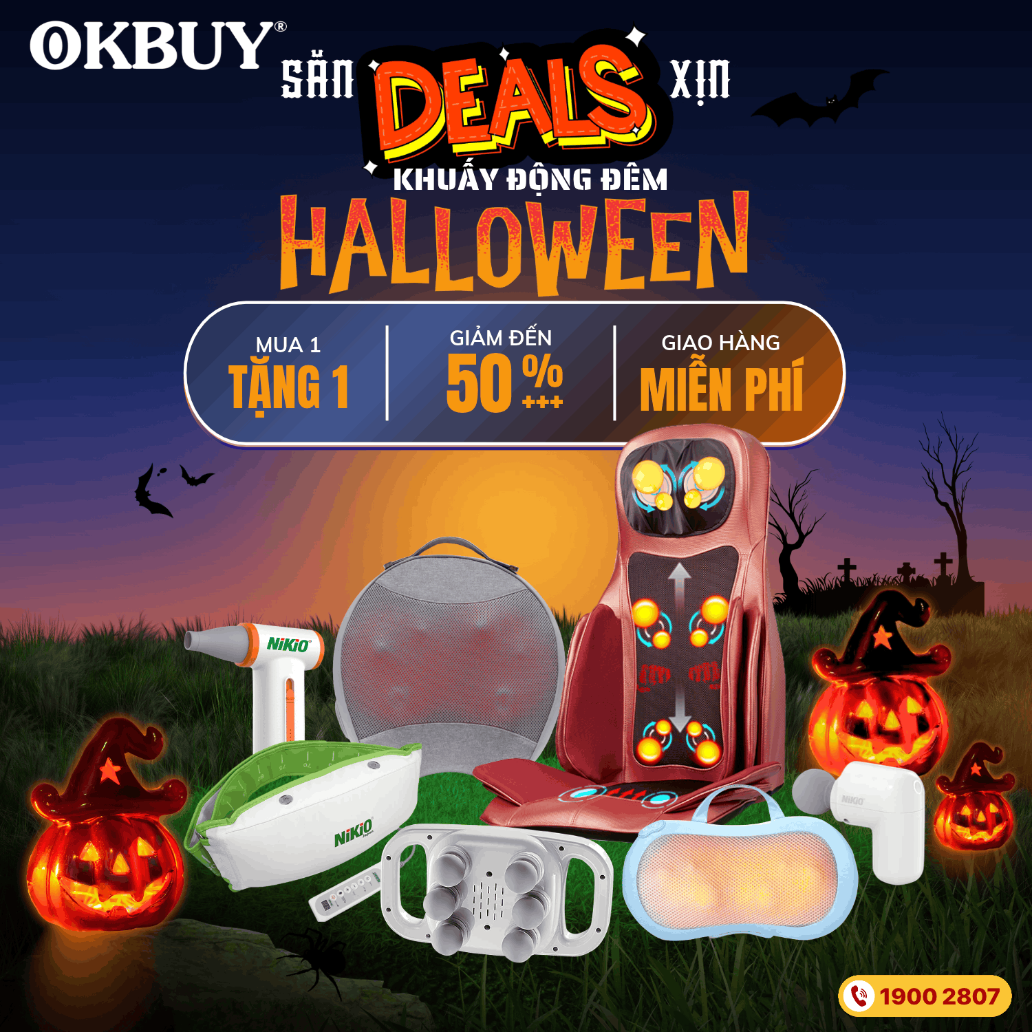 Sale lớn ngày Halloween tại OKBUY