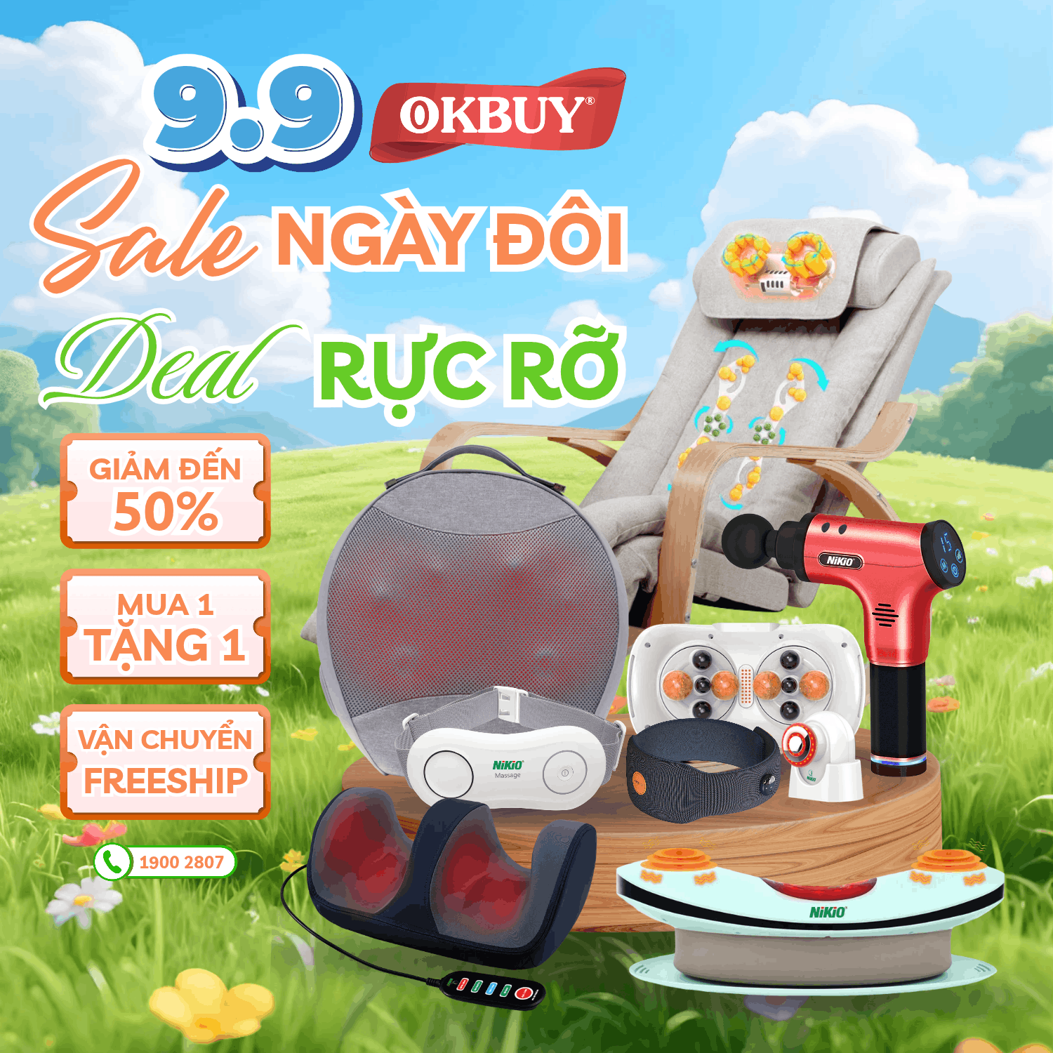 Sale lớn ngày đôi 9/9 tại OKBUY