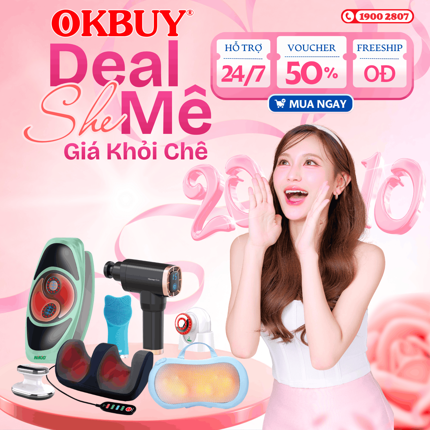 Sale lớn ngày 20/10 tại OKBUY