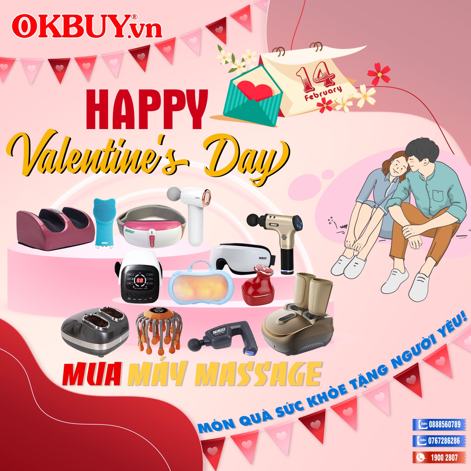 quà tặng valentine cho người yêu 14 tháng 2