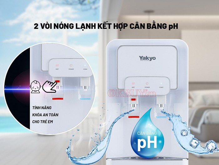 Máy lọc nước nóng lạnh Yakyo TP-821N Nano