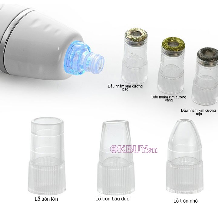 Máy hút mụn iamond 17 và làm mịn da