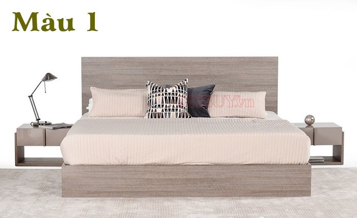 Giường ngủ gỗ công nghiệp MDF chống ẩm 1,2x2m 