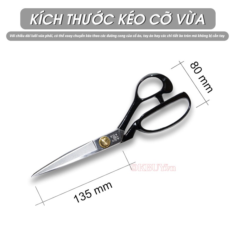 Kéo cắt vải Dragonfly A-240 kích thước vừa