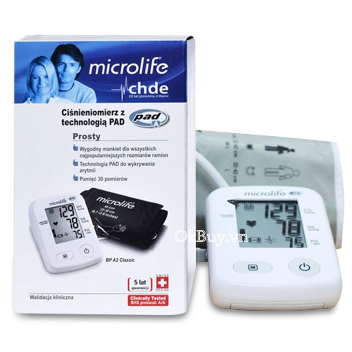 Máy đo huyết áp bắp tay Microlife A2 Classic 