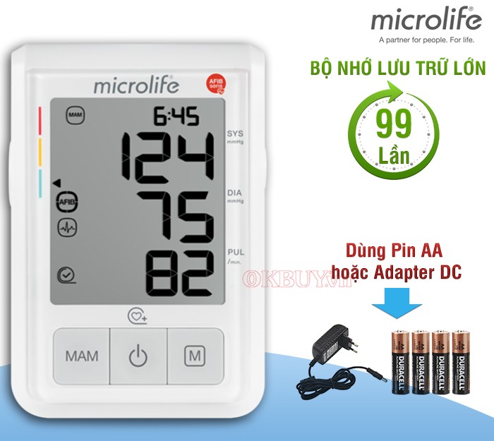 Máy đo huyết áp Microlife B3 Afib Advance