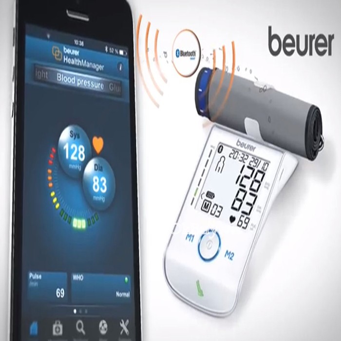 Máy đo huyết áp bắp tay bluetooth Beurer BM85