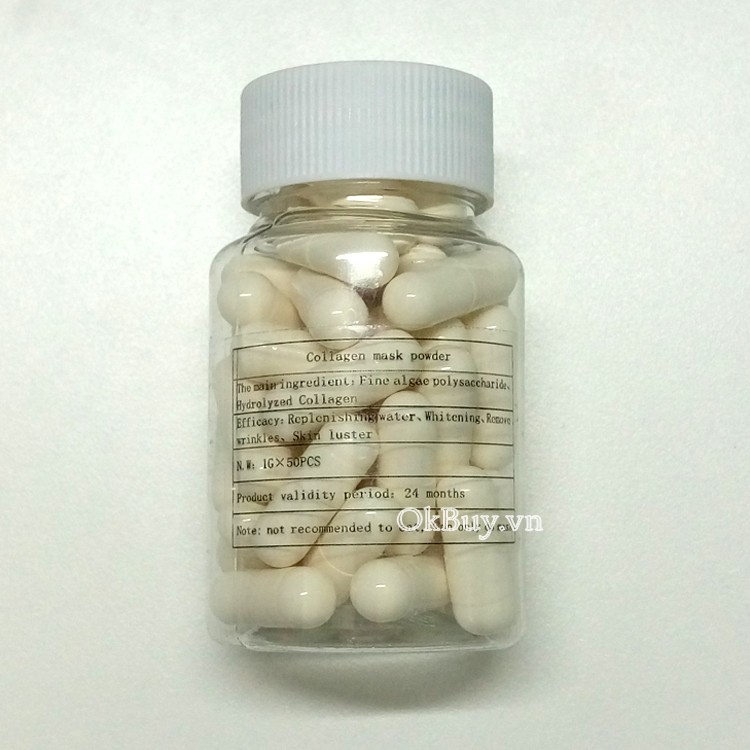 Viên Collagen làm mặt nạ trái cây
