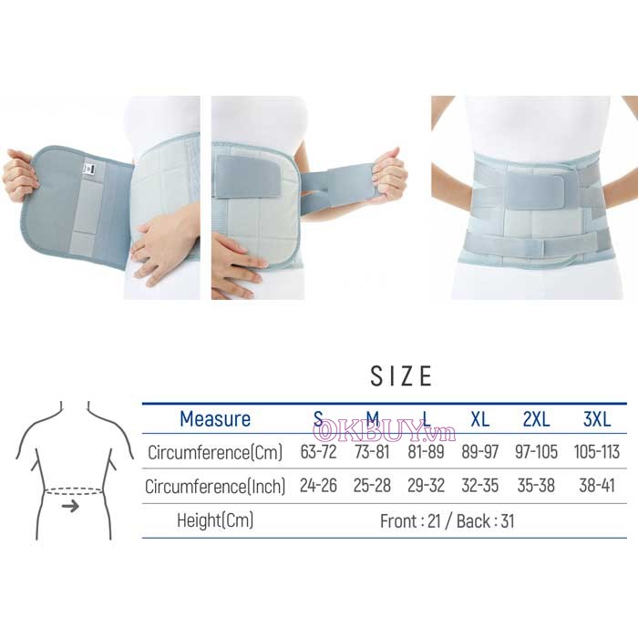 Đai cố định lưng dây chéo DR.MED DR-B035 size