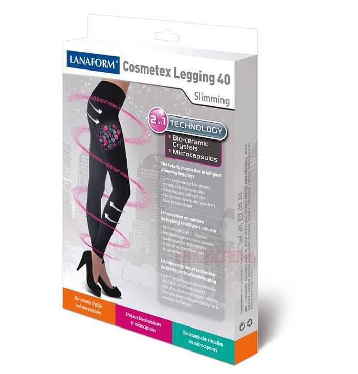 Quần legging định hình giảm size và ngăn chặn da sần Lanaform Cosmetex LA014003