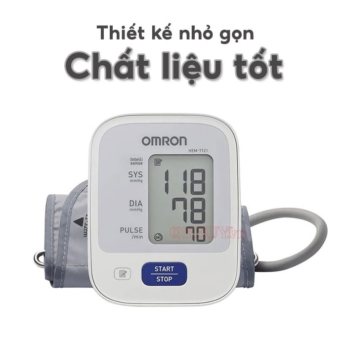 Máy đo huyết áp bắp tay tư động OMRON HEM-7121 thiết kế nhỏ gọn