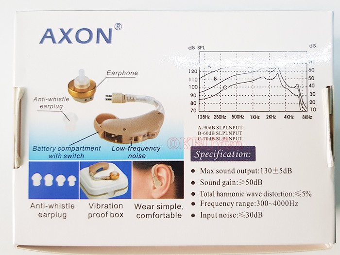 máy trợ thính không dây Axon V-185