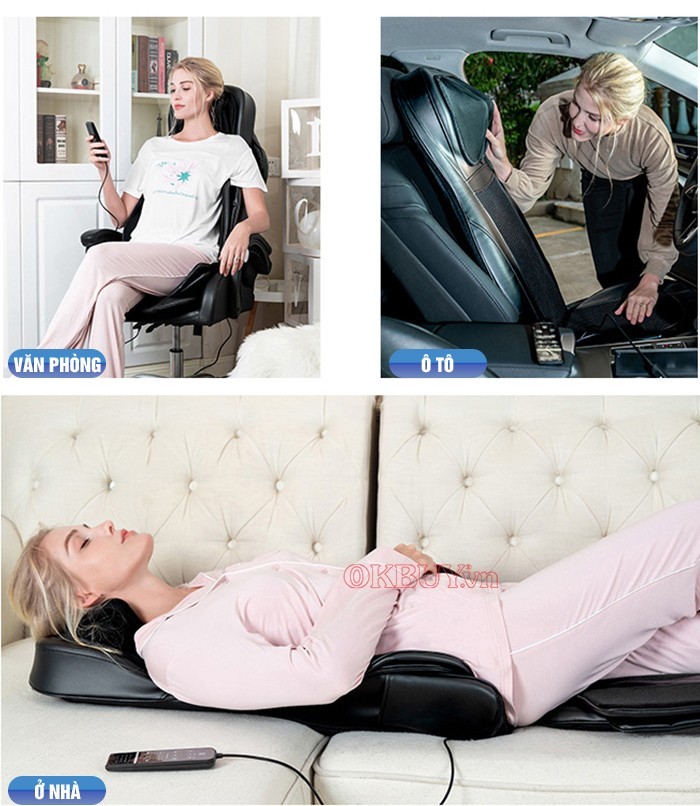 Cách chữa đau lưng bằng ghế massage Nikio NK-181