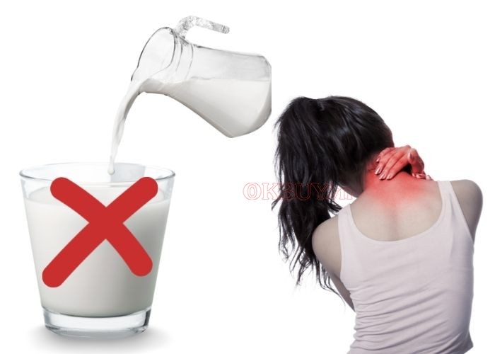 Đau cổ không nên bổ sung các thực phẩm từ sữa