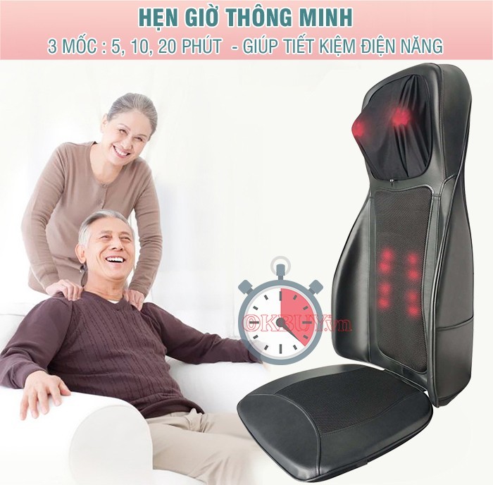 Ghế massage đa năng Nikio NK-180 giúp xoa dịu cơn đau nhức mỏi 