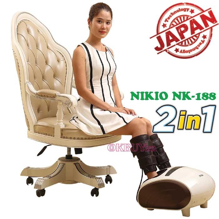 Máy massage chân NIKO-NK-188 giúp điều trị giảm đau hiệu quả đau nhức bắp chân 
