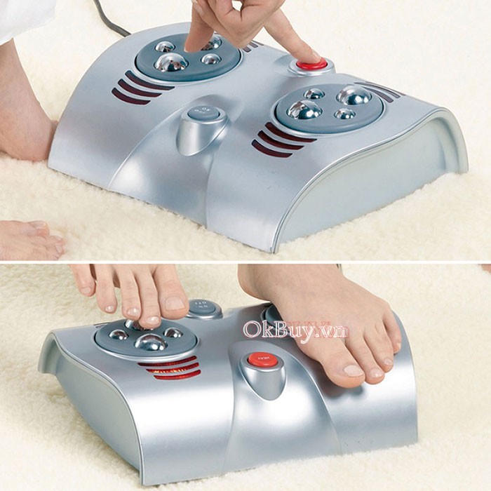 Cách trị đau gót chân bằng máy massage chân