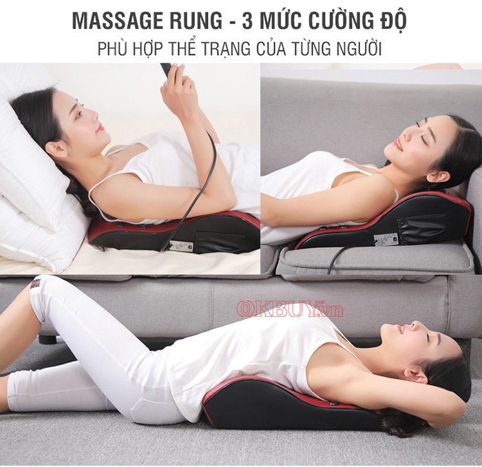 Máy massage lưng massage, xoa bóp giúp trị liệu chứng đau lưng thành công