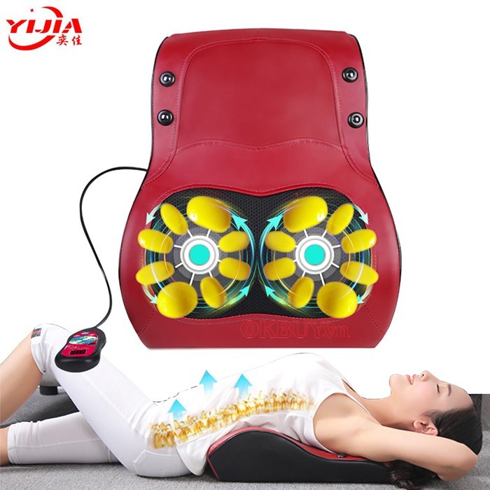 Đệm massage lưng YIJIA YJ-M6 giúp điều trị triệu chứng đau giãn thắc lưng