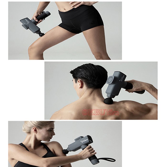 Súng massage Activegu màu xám new nhằm hỗ trợ tăng cơ cấp tốc