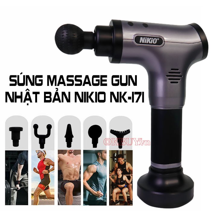 Súng massage Nikio NK-171 giúp điều trị đau cơ do vận động trong thời gian ngắn