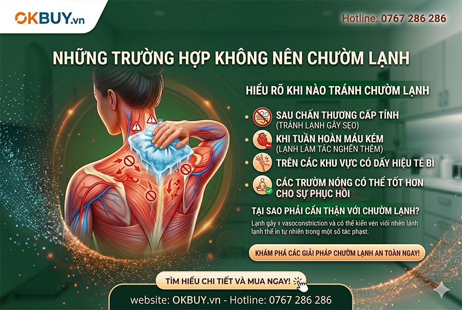 Khi nào không nên chườm lạnh