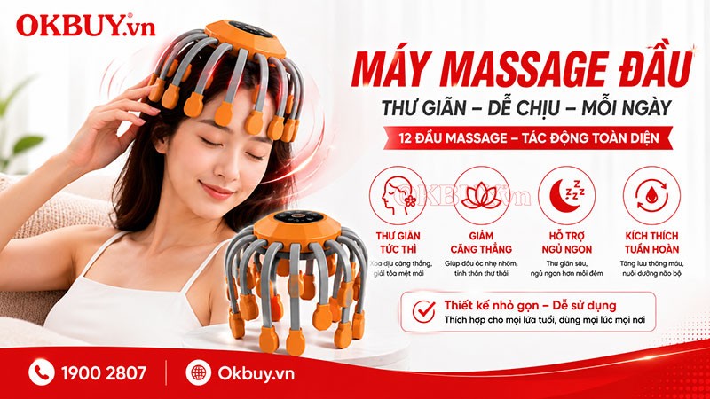 máy massage đầu