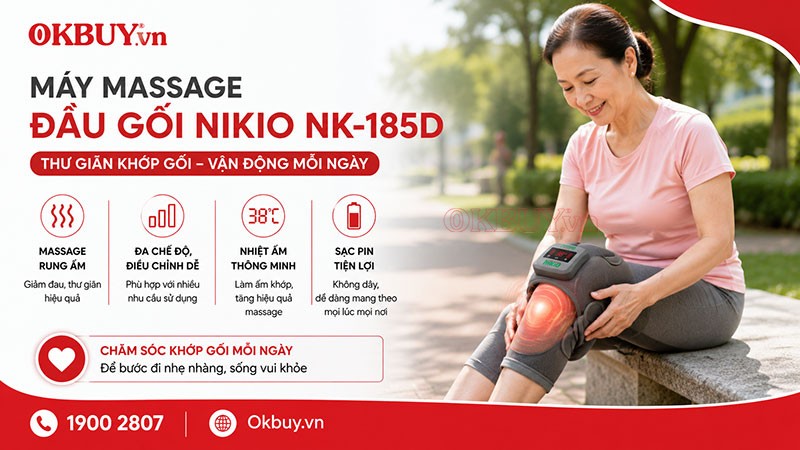 máy massage đầu gối Nikio NK-185D