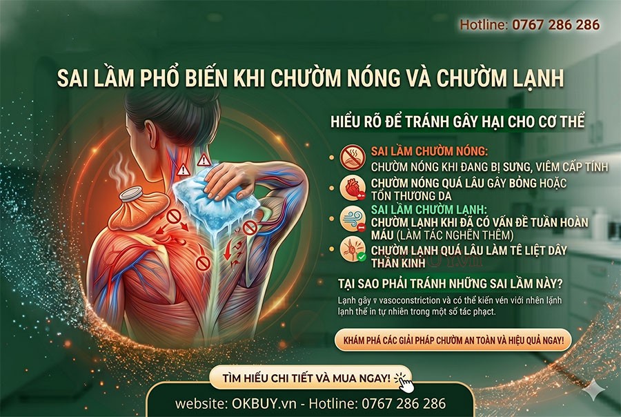 Những sai lầm khi chườm nóng và chườm lạnh