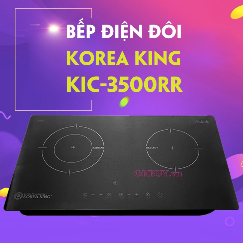 Bếp điện đôi Korea King KIC-3500RR