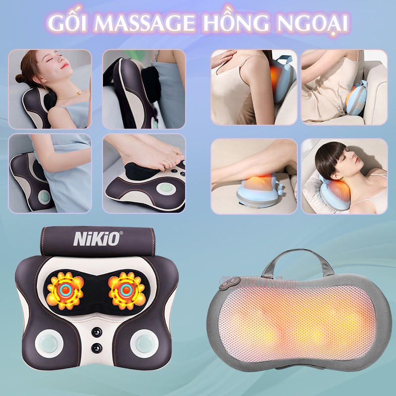 Gối massage hồng ngoại