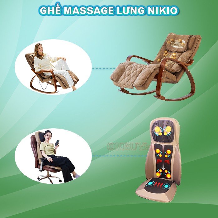 Ghế massage toàn thân thương hiệu tốt Nikio