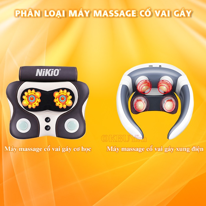 Phân loại máy massage cổ vai gáy dựa vào công nghệ
