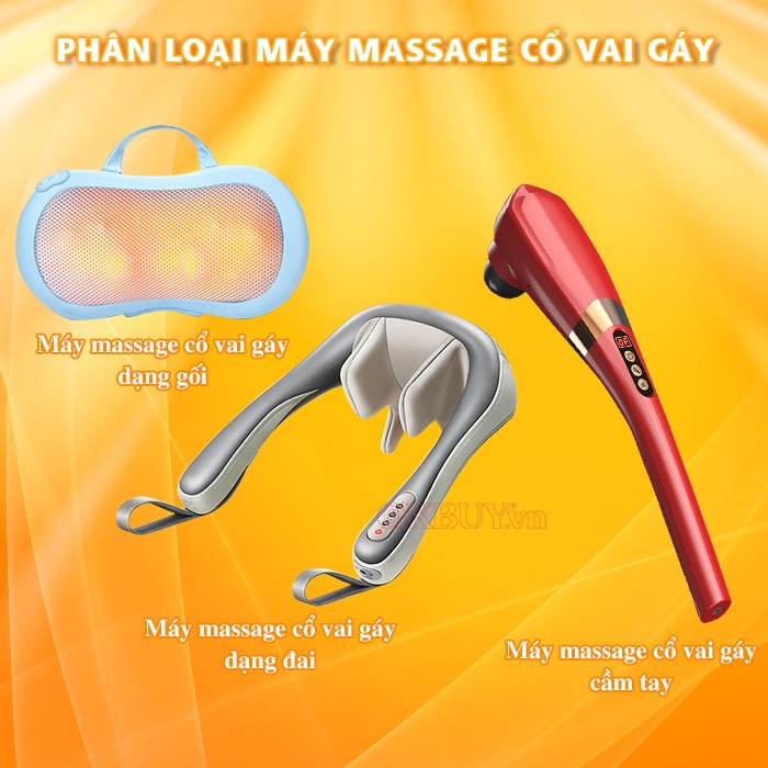 Phân loại máy massage cổ vai gáy dựa theo kiểu dáng