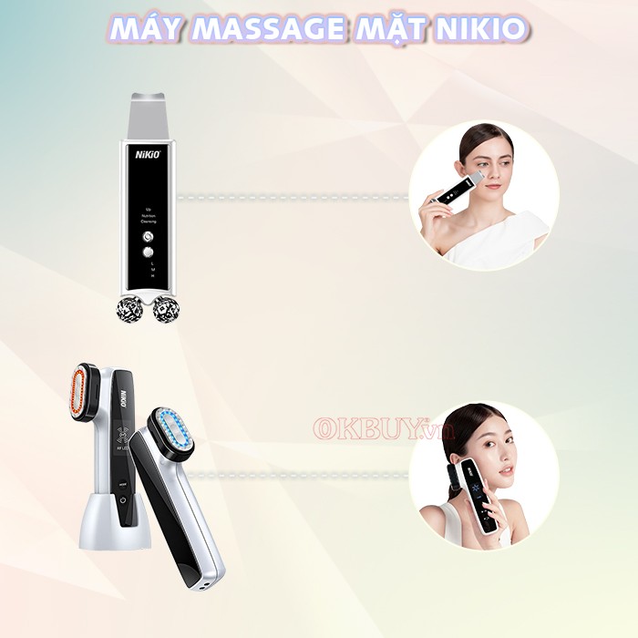 Máy massage mặt, máy điện di thương hiệu tốt Nikio