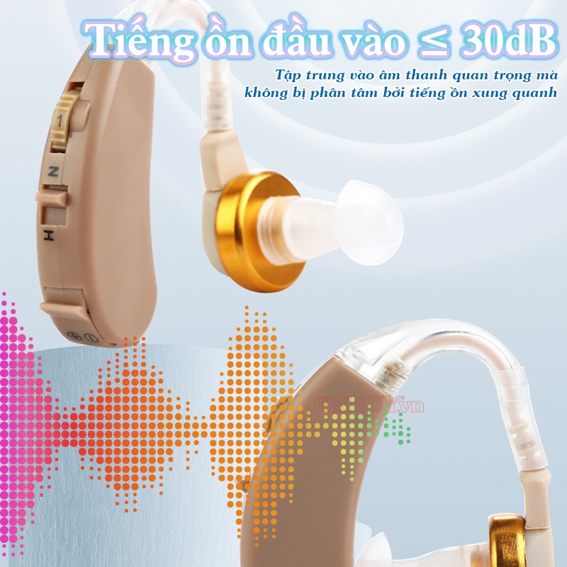 Máy trợ thính Axon sử dụng công nghệ tiếng ồn đầu vào thấp giúp người dùng tập trung vào âm thanh quan trọng