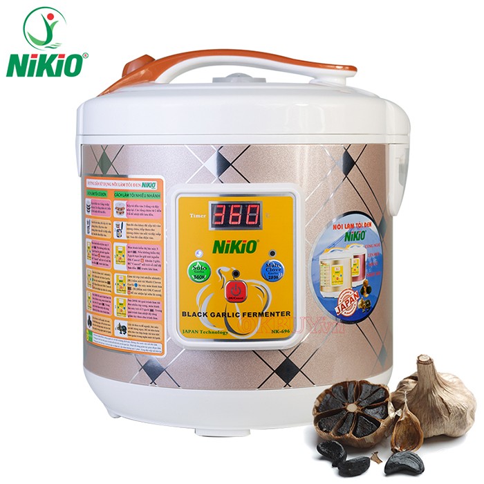 Nồi làm tỏi đen ghi nhớ khi mất điện Nikio NK-696