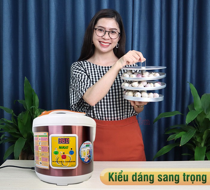 Nồi làm tỏi đen công nghệ lên men thông minh Nikio NK-696