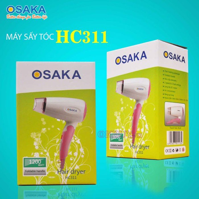 Máy sấy tóc dạng gập Osaka HC311