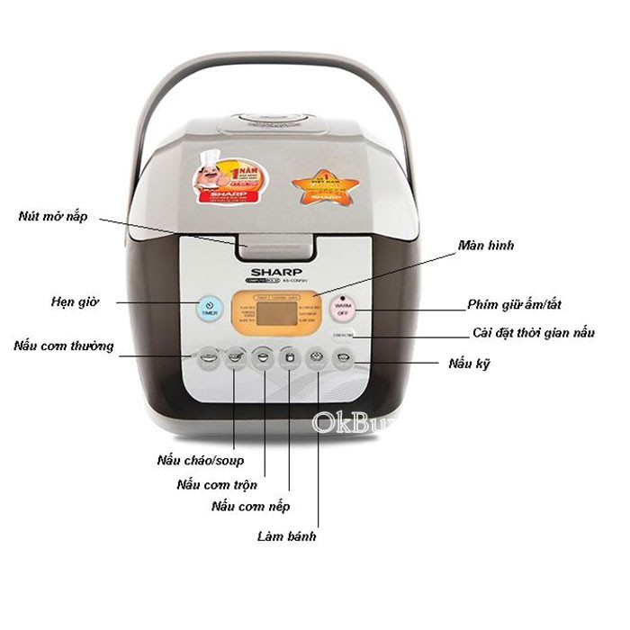 Electronic Rice cooker KS-COM19V 1.8L